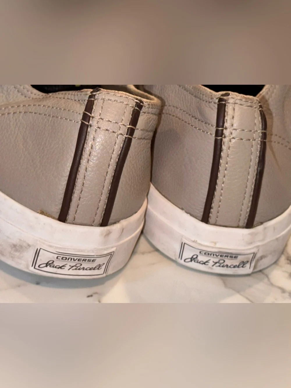 Converse x Jack Purcell Ox Tumbled Leather Malt/Burnt 149930C -Men’s Size 10 - Picture 5 of 8